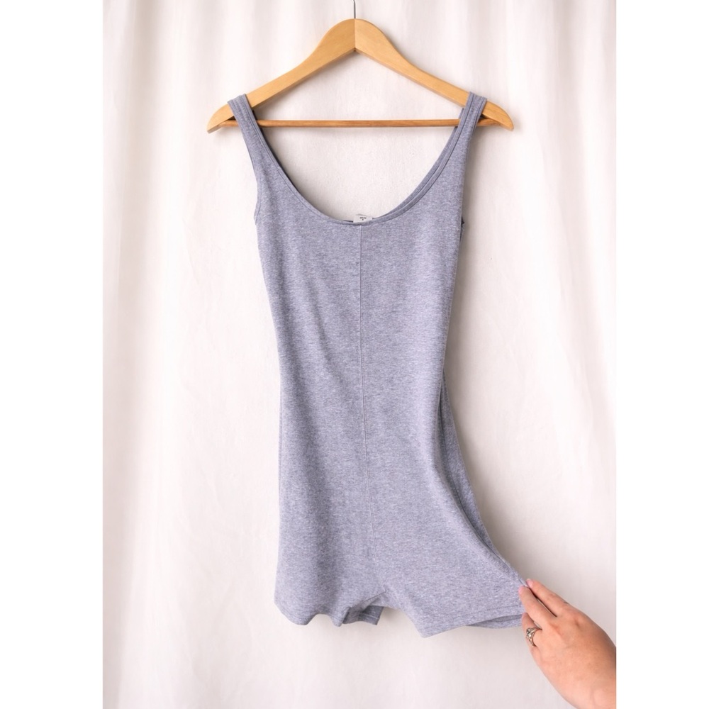 PINK Victoria's Secret Heather Gray Sleeveless Romper